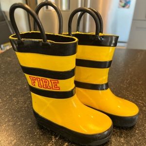 Toddler Rain Boots- Size 4 Fire Rescue